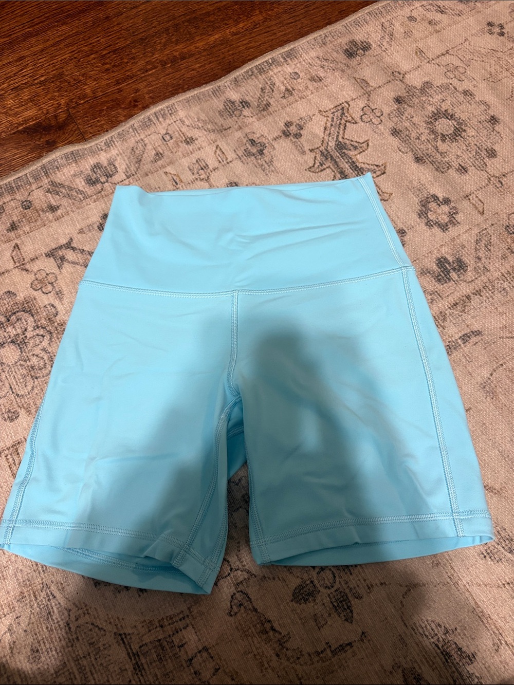 lululemon athletica High-Rise Bike Shorts in Light Aqua